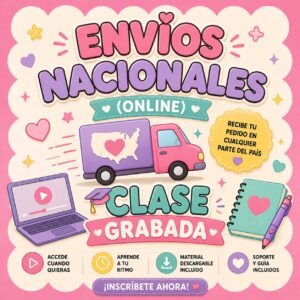 Envíos nacionales (online, curso grabado)